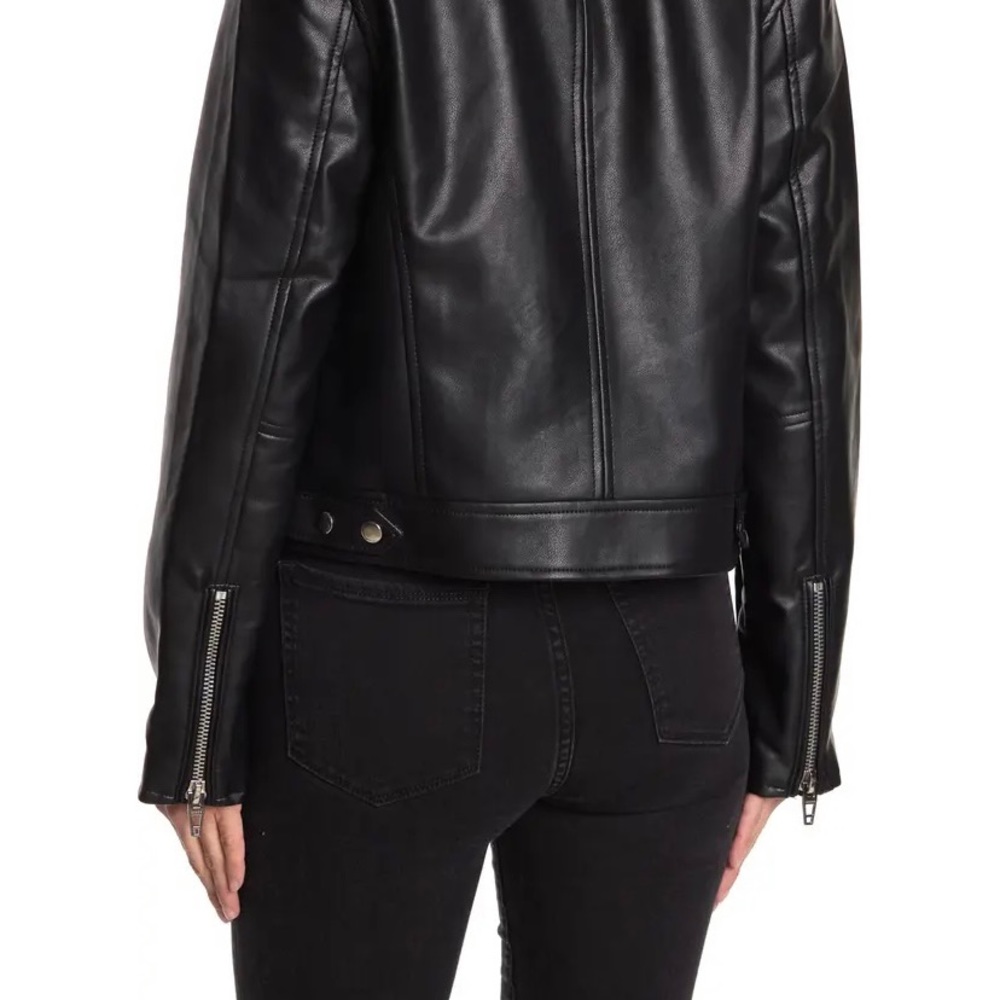 Faux Leather Moto Jacket - Picture 2 of 4